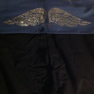 Victoria secret yoga pants L REG angel wings