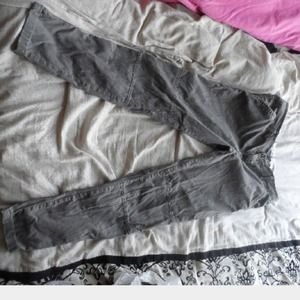 Grey straight legged pants