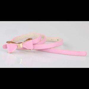 Cute Bow faux Leather Belt