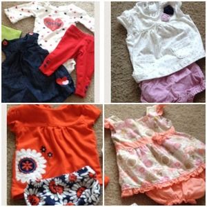 7 baby girl outfits newborn-3 months.