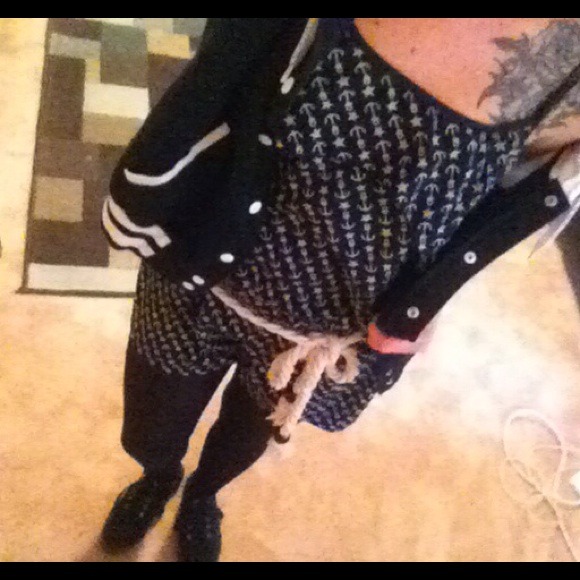 Anchor covered romper