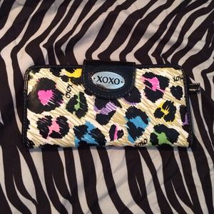 Colorful Cheetah Print XOXO Wallet
