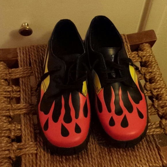 flame dr martens