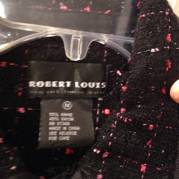 BLACK/PINK JACKET WITH SPARKLES firm price - Picture 2 of 3