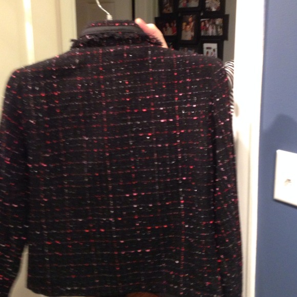 BLACK/PINK JACKET WITH SPARKLES firm price - Picture 3 of 3