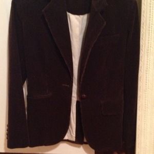 Corduroy dark brown jcrew blazer