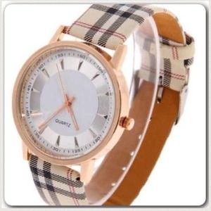 Plaid watch for women