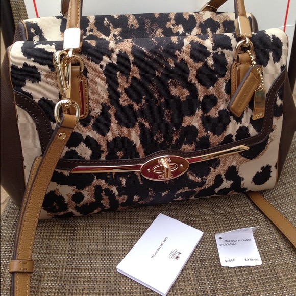 SOLD💯coach Madison small Madeline Ocelot pattern