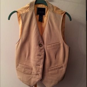 Butter Colored Suede Vest