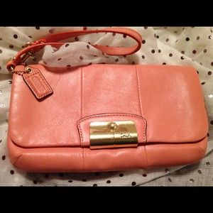Authentic Coach Wristlet 💛 SOLD