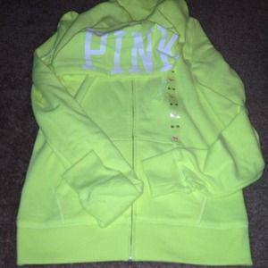 Neon/fluorescent yellow VICTORIA SECRET PINK