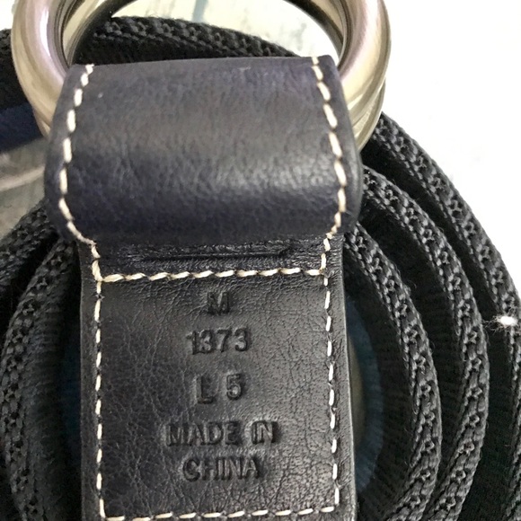 NEW Coach blue stripe fabric Belt.