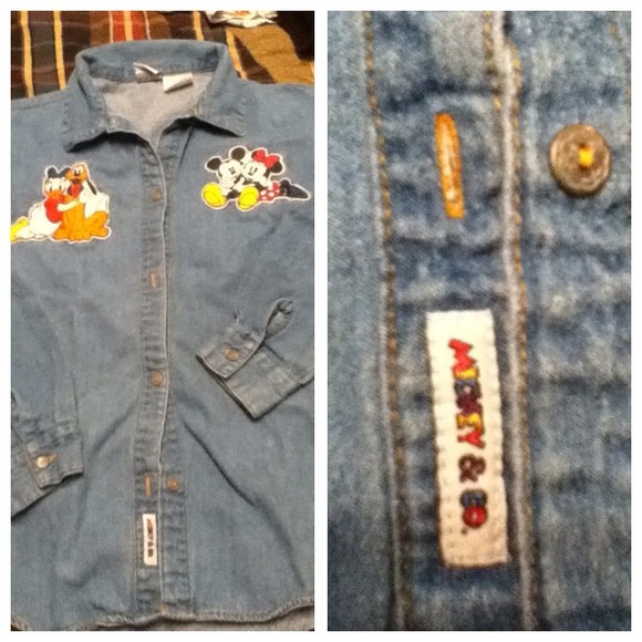 Authentic Vintage Mickey Mouse Button Up