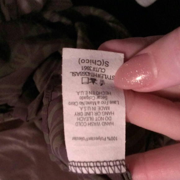 New Gray/Green Sheer Top From Francescas Boutique - Picture 3 of 4