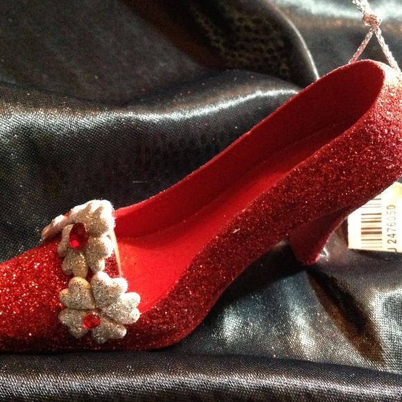 PIER 1 👠One Ornament Sparkly Red High Heel - Picture 2 of 4