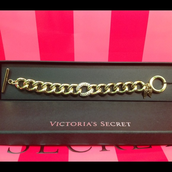 NEW Victoria's Secret gold bracelet - Picture 3 of 8