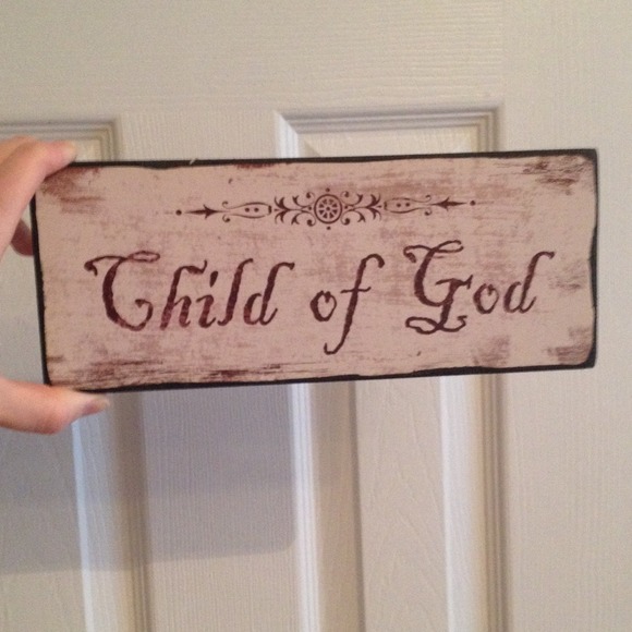 New Wooden Child of God Plaque