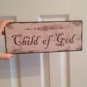 New Wooden Child of God Plaque