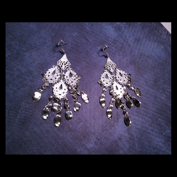 Chandelier Earrings Silver