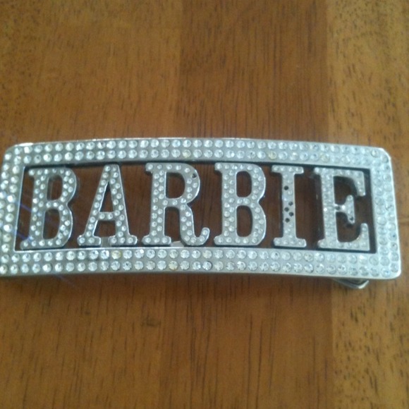 Barbie Rhinestone belt buckle