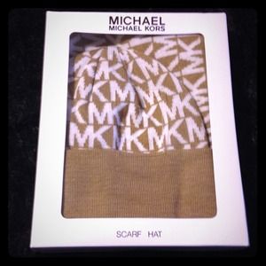 NWT Michael Kors hat and scarf