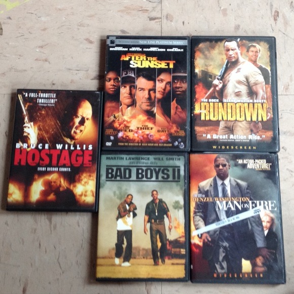 5 CDs like new , action