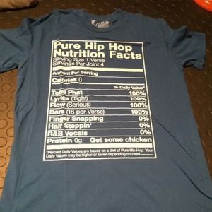 Hip Hop Nutrition Facts Tee