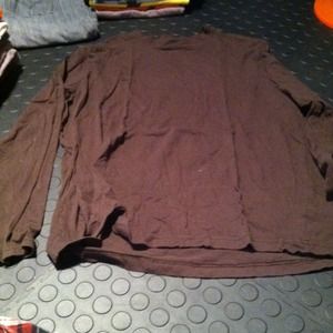 Long sleeve brown shirt
