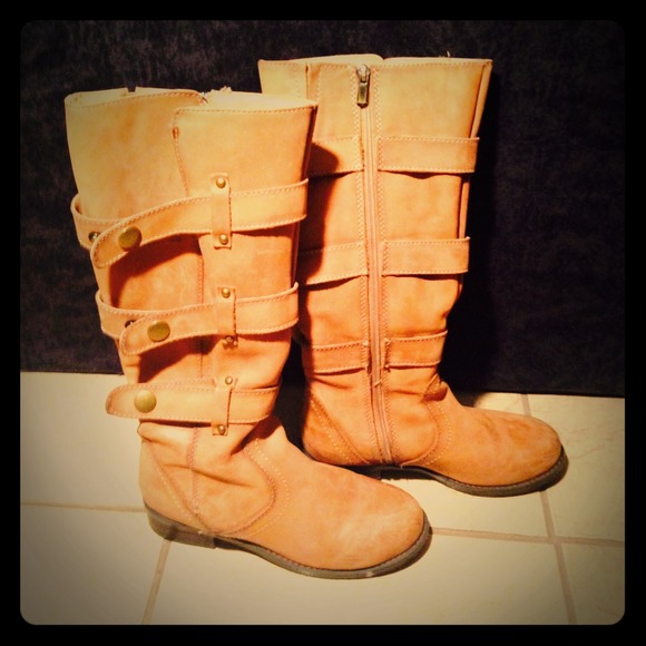 Tan Rider Boots