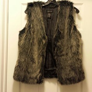 Grey fur vest***SOLD SOLD****