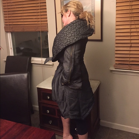 Shawl collar wrap coat custom made - Picture 2 of 4