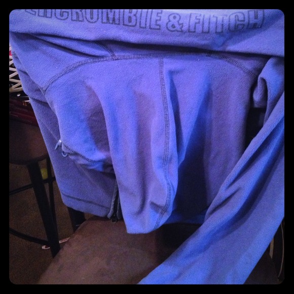 Abercrombie and Fitch blue fleece jacket. Medium.