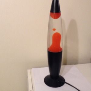 **not for sale**Black and orange Lava lamp