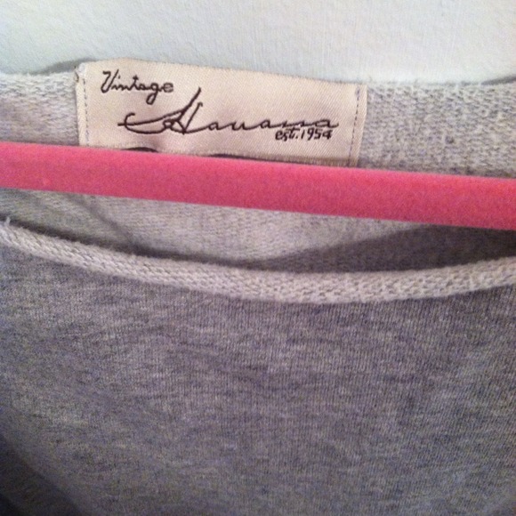 Vintage Havana sexy cold shoulder grey sweater - Picture 3 of 3