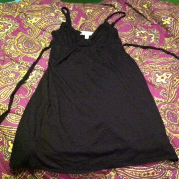 American eagle low cut black dress