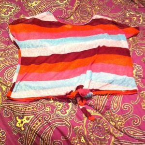 Striped tie at bottom too