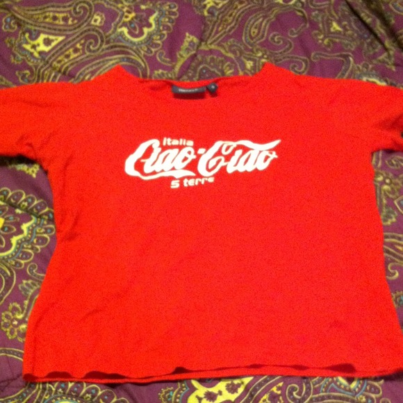 Italian coca cola crop top