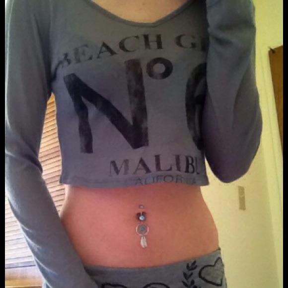 "Beach Girl Malibu" crop top