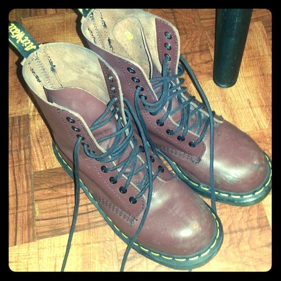Burgundy Doc Martens