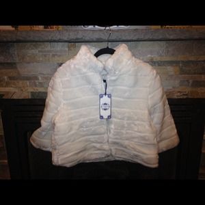 White Faux Fur Jacket