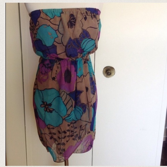 Tibi silk floral dress.