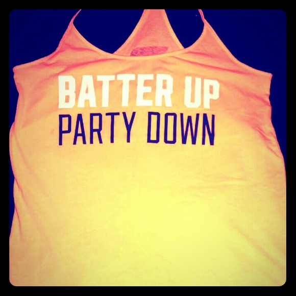Limited edition VS  orange baseball tank top