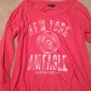 Orange long sleeve shirt