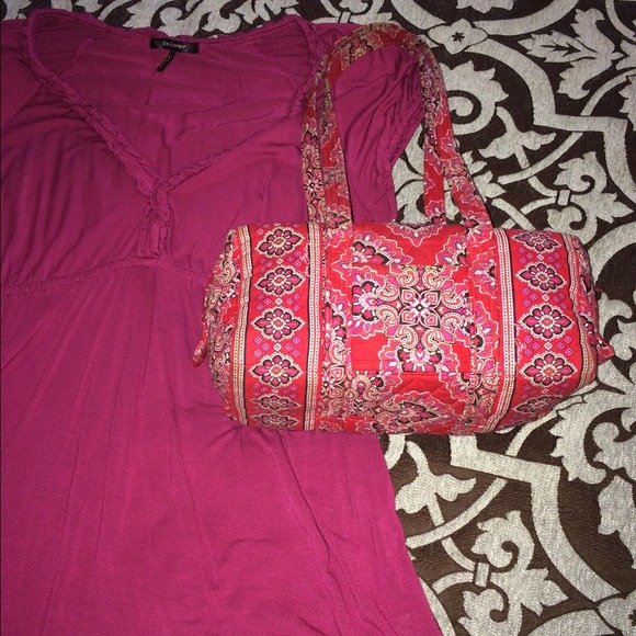 Retired Vera Bradley Frankly Scarlett Handbag