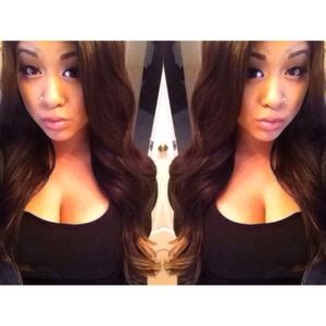 18" dark brown 100% human hair extensions