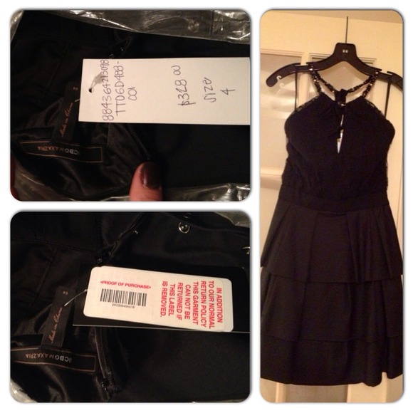 BCBG MaxAzria Black Halter Cocktail Dress💖NWT! - Picture 2 of 4