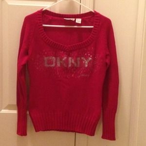 Red sweater, and comfortable ;)