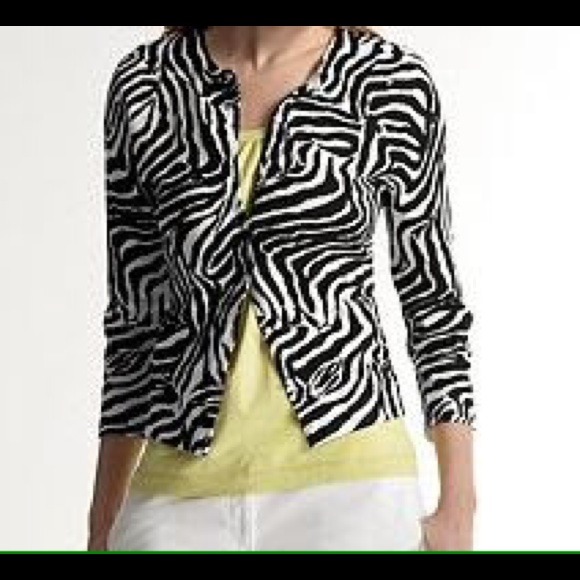 Loft Zebra Print Cardigan - Picture 1 of 3