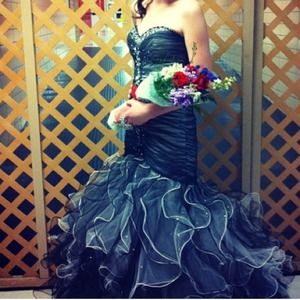 Charcoal prom dress