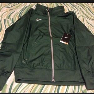 Nike women windbreaker hunter green Xsmall